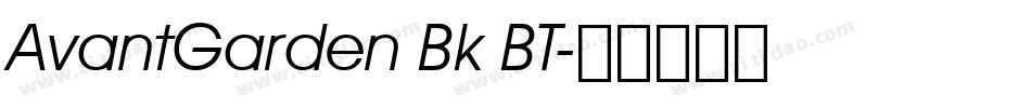 AvantGarden Bk BT字体转换